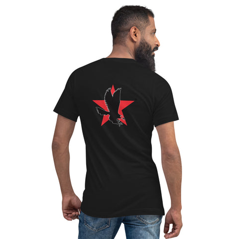 Men's V-neck T-Shirt - Iconic Eagle w/5 Point Star!